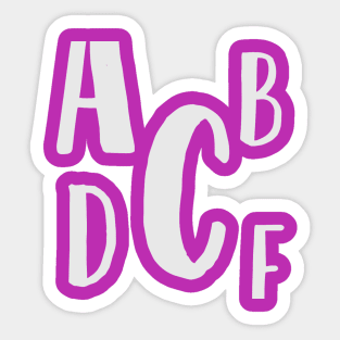 Alphabet Soup Sticker